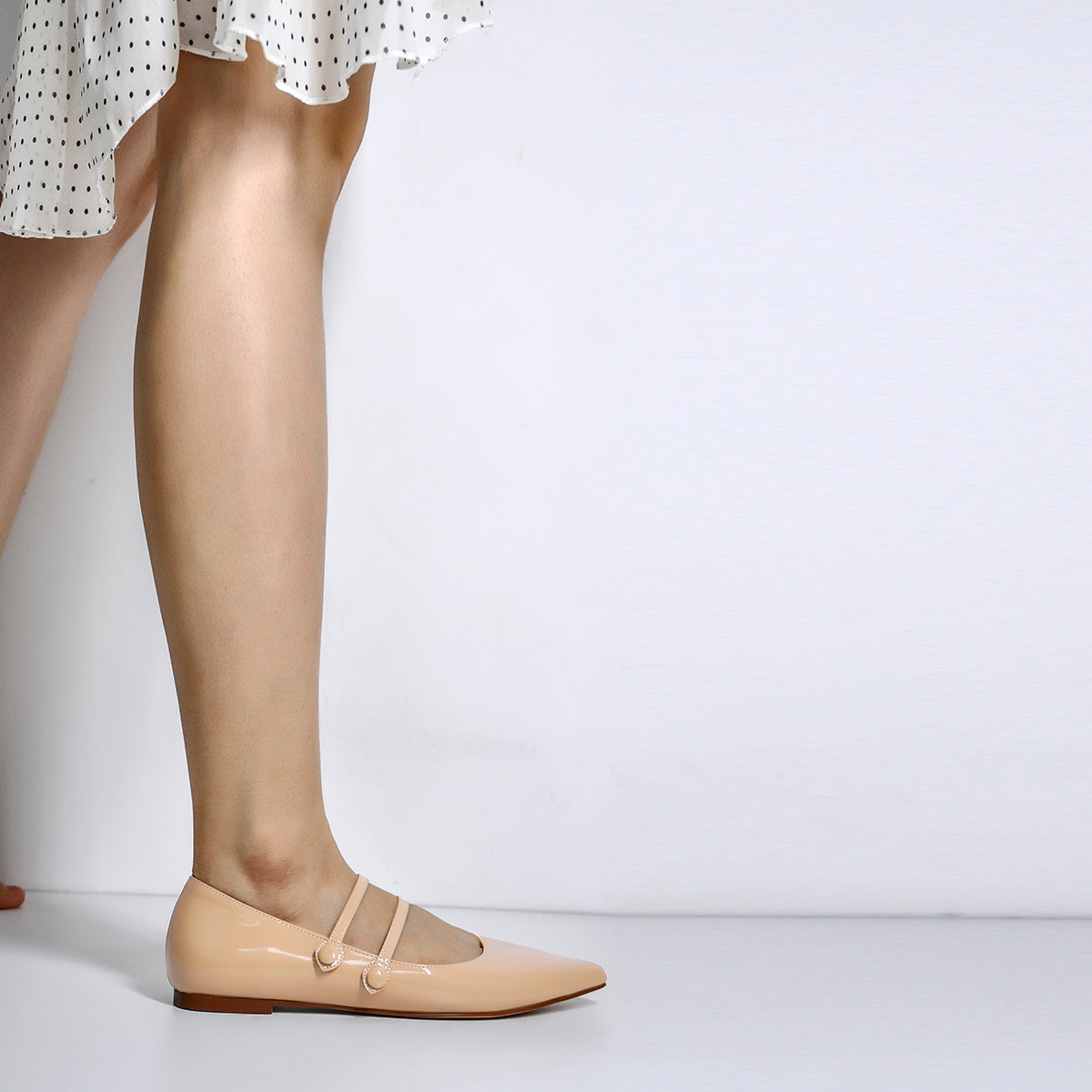Mary Jane Double Strap Retro Crossdressing Flats