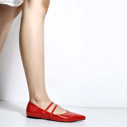 Mary Jane Double Strap Retro Crossdressing Flats
