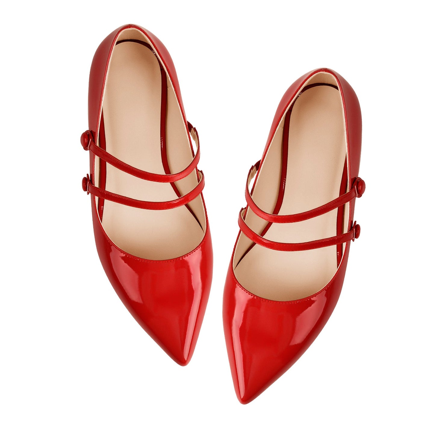 Mary Jane Double Strap Retro Crossdressing Flats