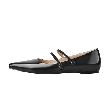 Mary Jane Double Strap Retro Crossdressing Flats
