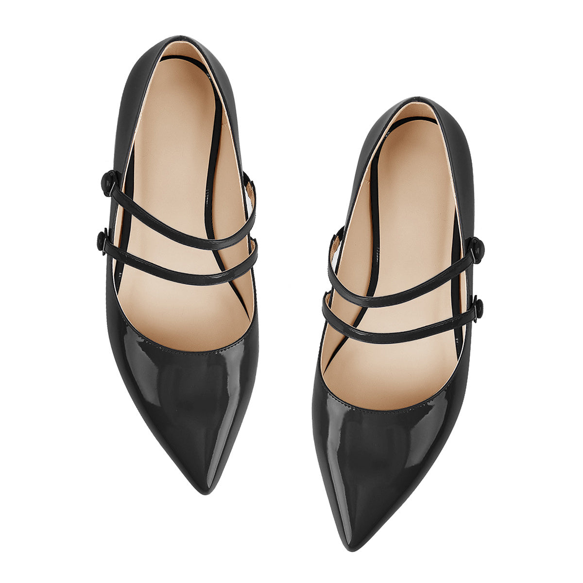 Mary Jane Double Strap Retro Crossdressing Flats