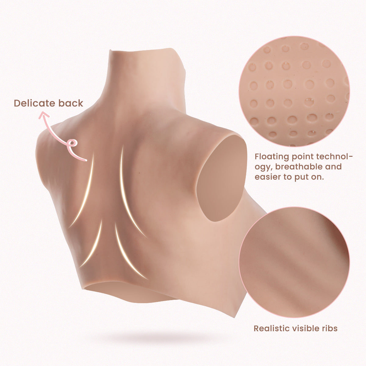 S Cup Huge Boobs Airbag Filling Breastplate 8G