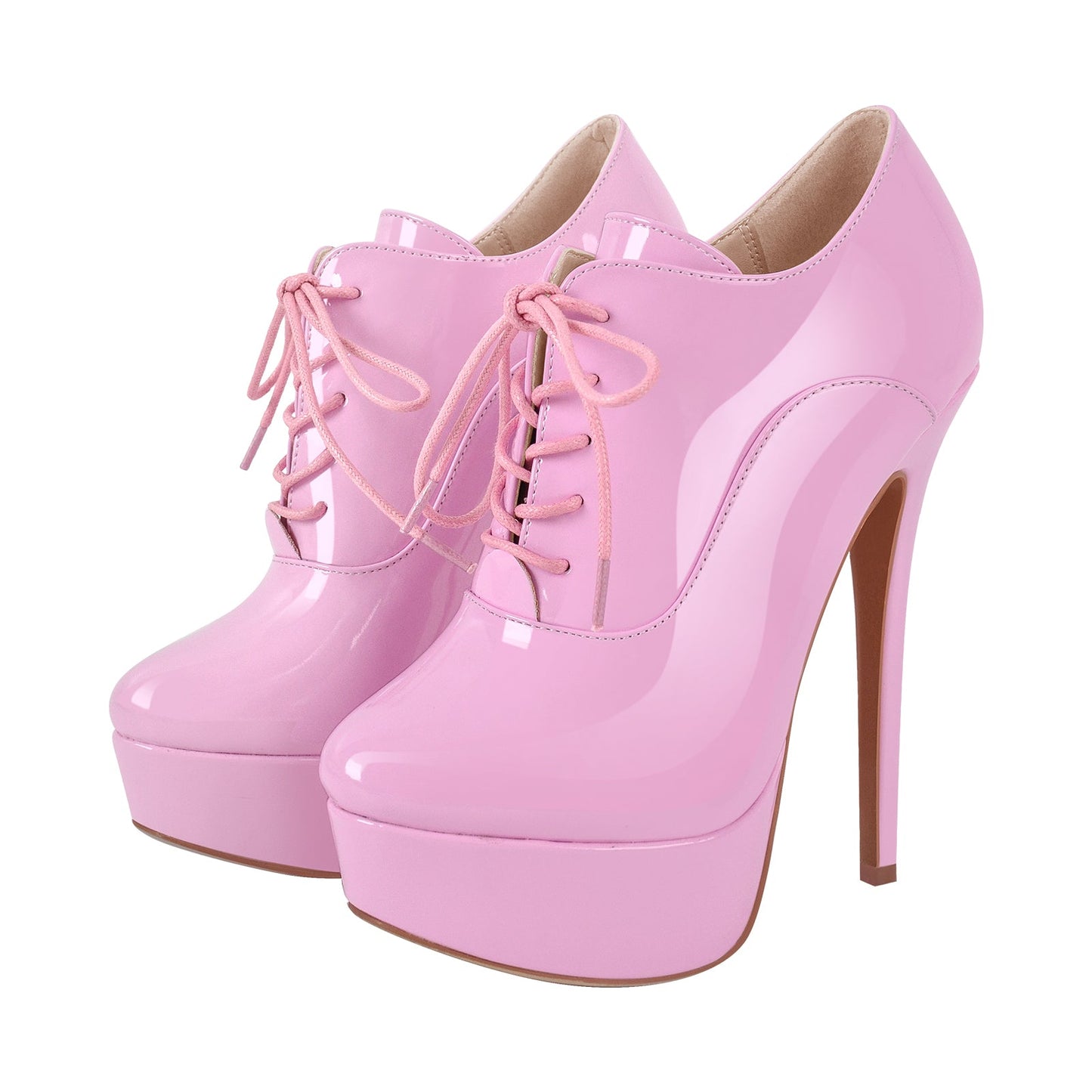 Platform Lace-up Stiletto Crossdressing Ankle Boots