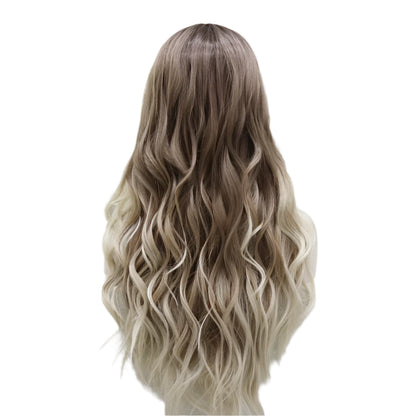 13x4 Lace Wig Synthetic Lace Front Ombre Brown Crossdressing Wig