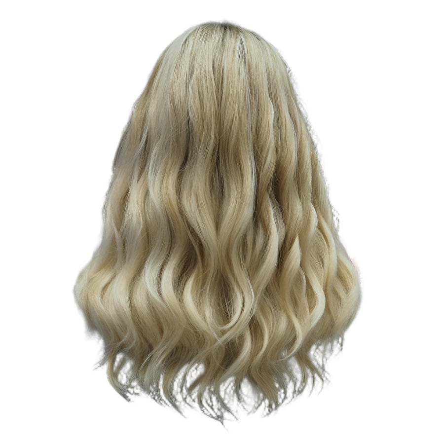 Blonde Highlight Wig Synthetic Lace Front Crossdressing Wig