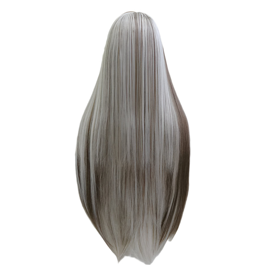 Highlight Blonde Brown Synthetic Lace Front Crossdressing Wig