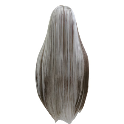 Highlight Blonde Brown Synthetic Lace Front Crossdressing Wig
