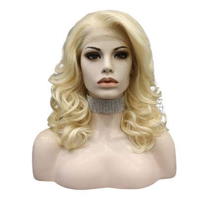 Blonde Synthetic Lace Front Crossdressing Wig