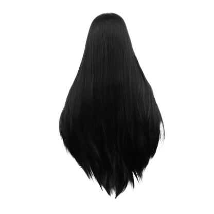 Jet Black Lace Synthetic Lace Front Crossdressing Wig