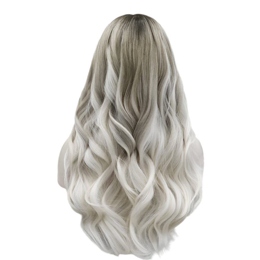 Blonde Platinum Synthetic Lace Wig