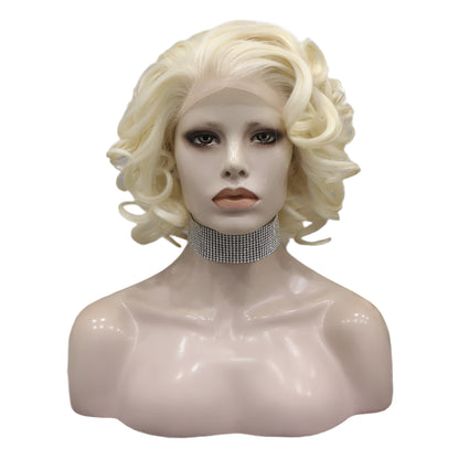 Blonde Wig Synthetic Lace Front Crossdressing Wig