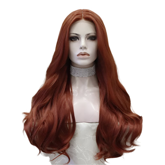 Synthetic Lace Front Ginger Lace Crossdressing Wig