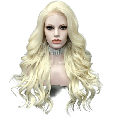 Synthetic Lace Front Blonde Lace Crossdressing Wig