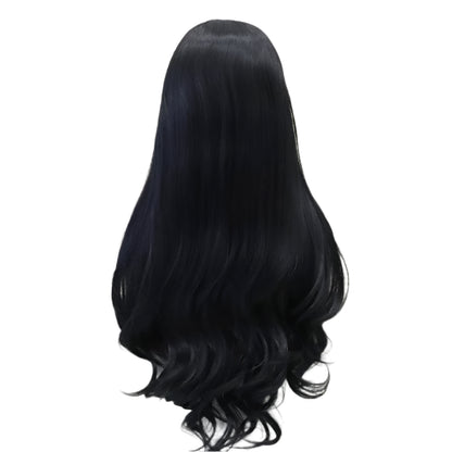 Black Lace Wig Long Synthetic Lace Front Crossdressing Wig