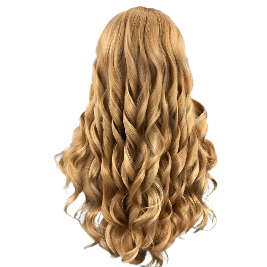 Synthetic Lace Front Gold Blonde Crossdressing Wig