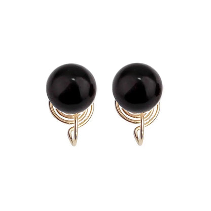 Classic Round Pearl Clip-On Earrings – Elegant Accessories for Crossdressers