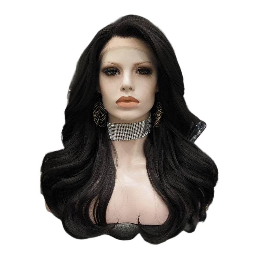 Black Wig Synthetic Lace Front Wig