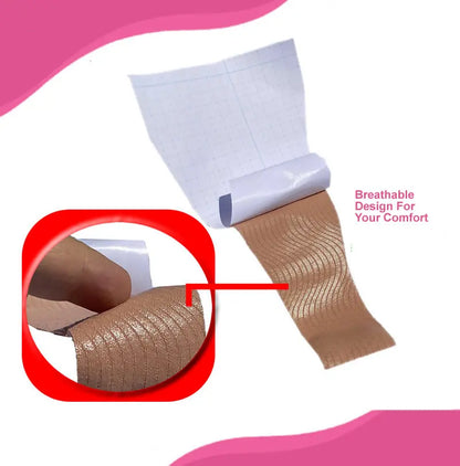 Pre-Cut Tucking Tape Kit with Tubular Gauze – Crossdresser & Transgender Tucking Solution (15cm x 29cm)