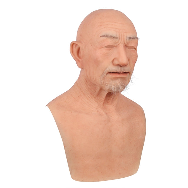 William Silicone Old Man Head Mask
