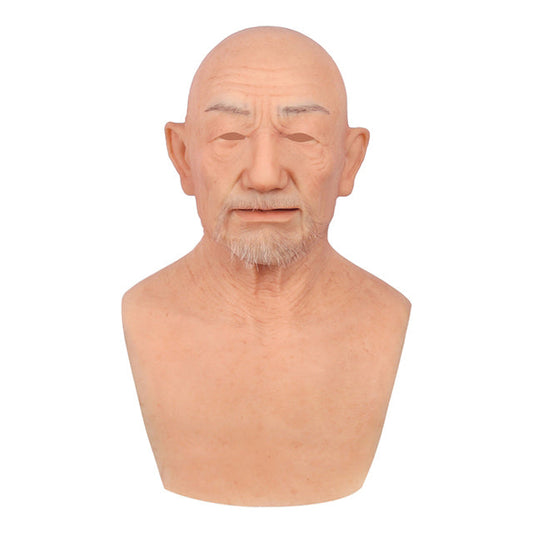 William Silicone Old Man Head Mask