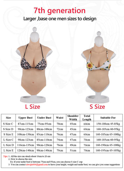 7th generation No-oil Breastplate upgraded bloodshot design for Transgender