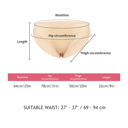 Fake Vagina Silicone Briefs Panties