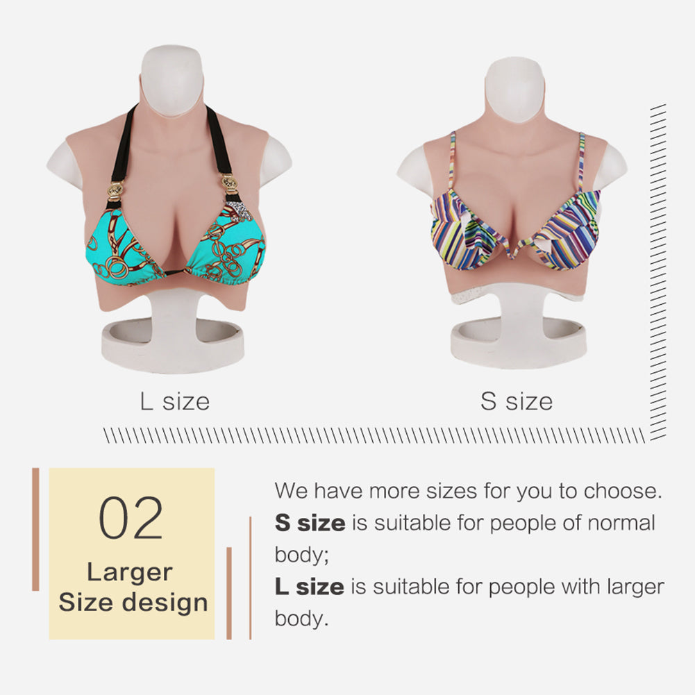 7th Generation No-Oil Silicone Fake boobs Floating-Point Design For Transvestite